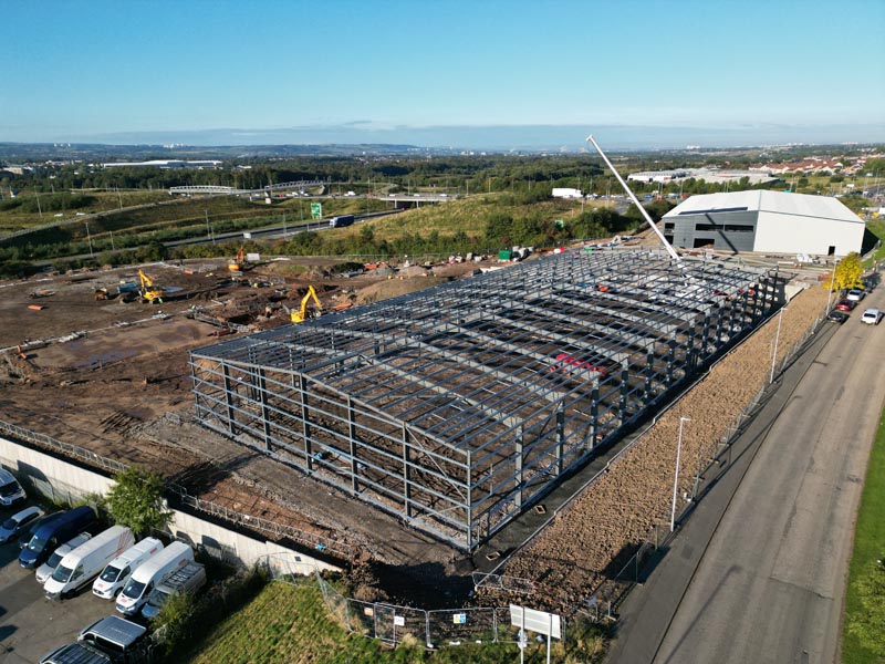 Shawhead Aerial shot of project under construction 1