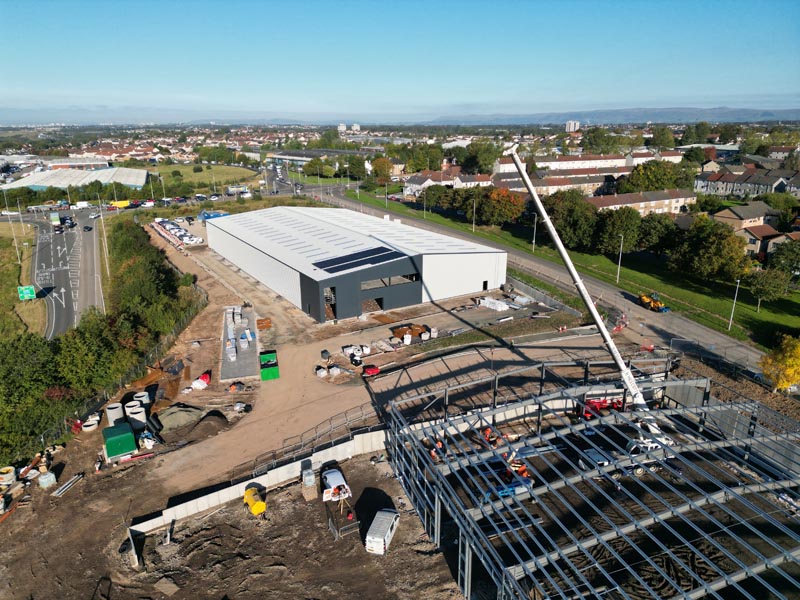 Shawhead Aerial shot of project under construction 2