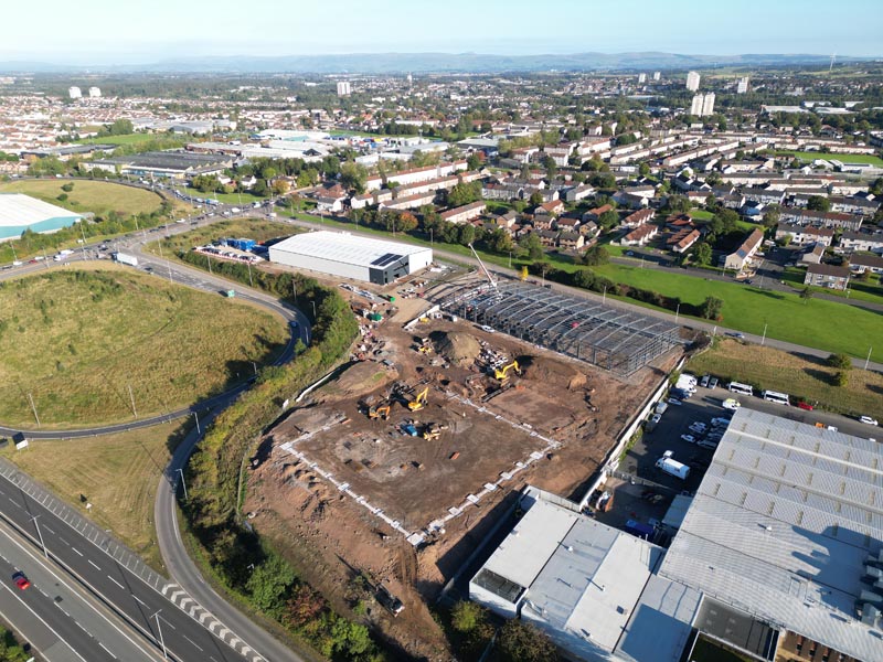 Shawhead Aerial shot of project under construction 3